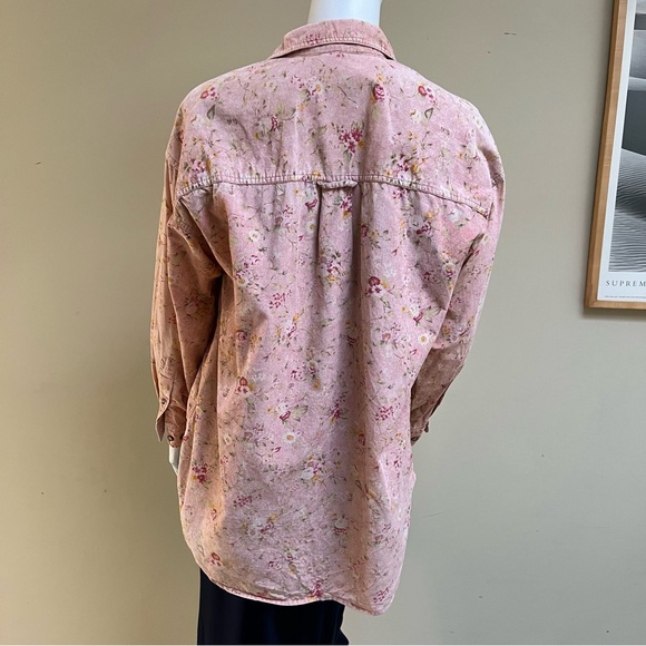 Vintage Corduroy Floral Blouse - Picture 2 of 6